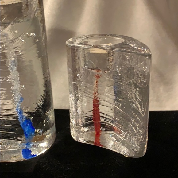 Heavy Lead Crystal “Sweetheart” Candle Set- Art - Picture 5 of 13